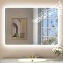 500x700 mm Bathroom-Mirror-with-LED-Lights for Wall, Bluetooth, Anti-Fog, 3 Colors Dimmable Bathroom-LED-Mirror, Memory Function, HD Tempered Glass, IP44 Smart-Mirror(Horizontal/Vertical) Image 2