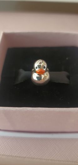 Polished Rubber Duck Charm