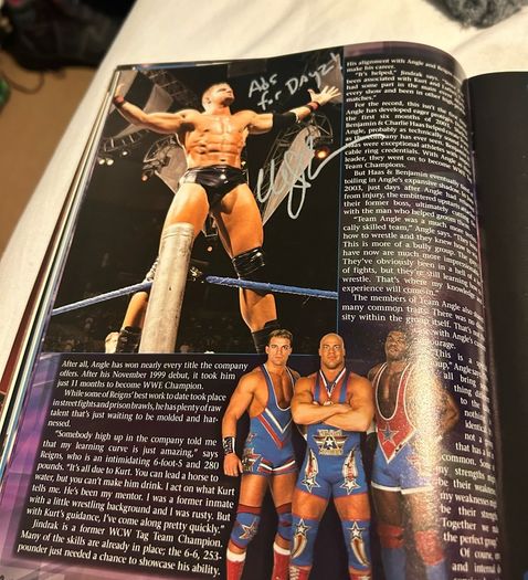 Wrestling autographs