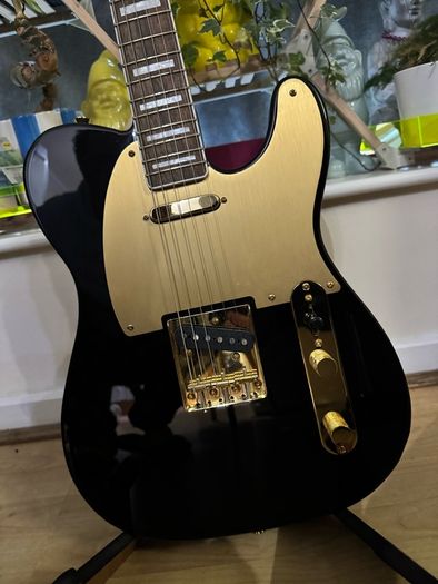 guitar Squier tele 40th anniversary gold, black