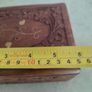 ANTIQUE Vintage Wooden Jewelry Box, Wooden Storage Box, Antique Jewelry Box, Inlaid Bone Jewelry Box, Wooden Carved Storage Box Image 5
