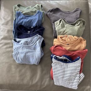 Vests with poppers 3-4 yrs