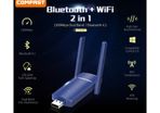 COMFAST Bluetooth+WiFi(1300Mbps) Dual Band (2.4G/5G) USB Adapter/Dongle+Hotspot - 2x3dbi Foldable External Antennas (Brand New/Warranty)