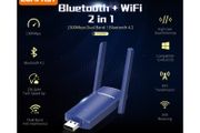 COMFAST Bluetooth+WiFi(1300Mbps) Dual Band (2.4G/5G) USB Adapter/Dongle+Hotspot - 2x3dbi Foldable External Antennas (Brand New/Warranty)