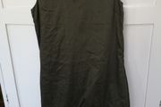 Sarah Pacini Olive/Bronze Linen/Elastine Dress (Size 1) 12