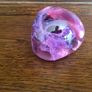 Purple pink irregular shape glass pebble Paper weight Image 2