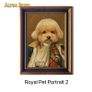 Custom Royal Pet Portrait - Hand-painted from Your Photo Image 3