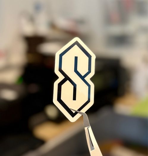 The Cool S Logo Glossy Sticker 2-Pack