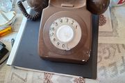 GPO 746 Rotary Dial Telephone, Vintage Model designed in a Classic Brown Finish, Beautiful Display for Props or shelf fillers of the olden days, postage available or collection