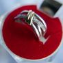 Vintage 9Ct Yellow Gold 375 and Sterling Silver 925 Ring,  Hallmarked 375 - 925  , 3,74g size N1/2 Image 2