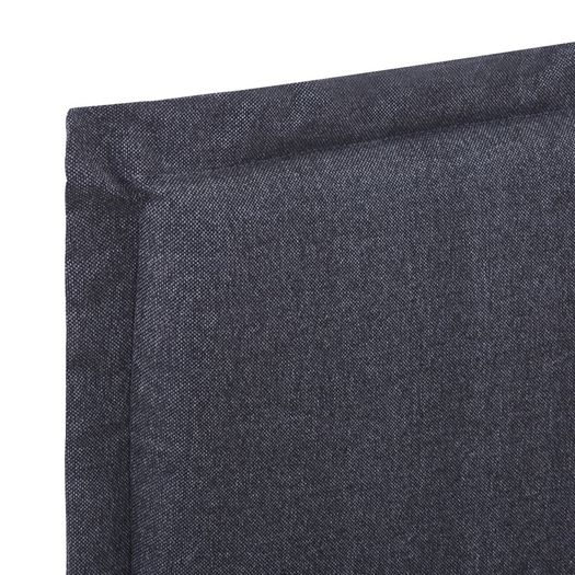Bed Frame Dark Grey Fabric 135x190 cm