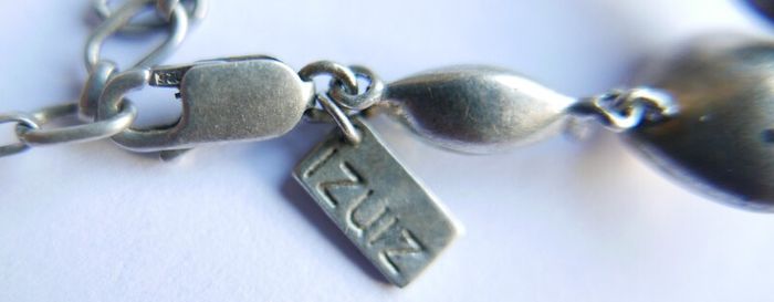 Vintage Sterling Silver 925 Multi Stone Bracelet length 8,5" - 20,9g