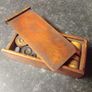 Vintage Wooden Draughts Game Pieces Image 3