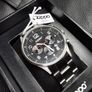 Men's Watch Chronograph ZIPPO 45001 Sports Military Black Analog Dial Image 3