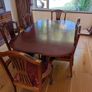 Solid Mahogany Extending Dining Table & 6 Chairs - Excellent Condition Image 5