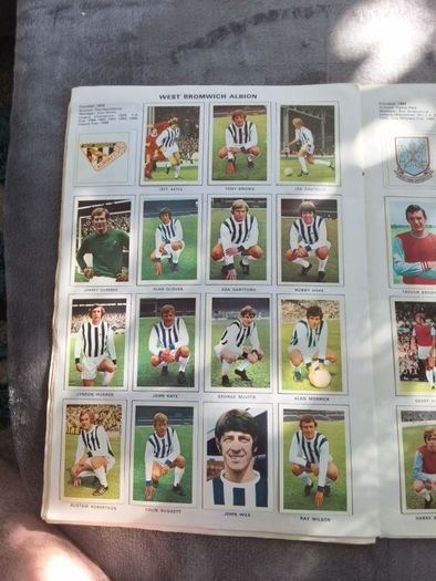 soccer stars picture stamp album 71/72