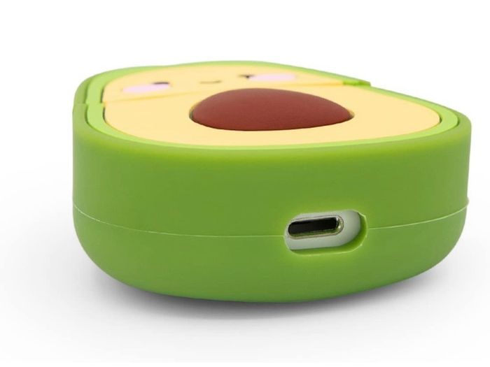 Cute Airpods Case, Airpods 2 Case, Funny 3D Cartoon Fruit Avocado Case, Soft Silicone Full Protection Shockproof Charging Case Cover with Keychain Airpods 1&2 case for Kids Girls Boys Women (FREE POSTAGE)
