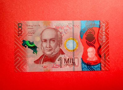Costa Rica  1,000 Colones 2019 Pick 280a. Polymer /plastic  ( Uncirculated )