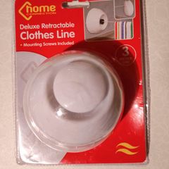 Deluxe Retractable Clothes Line (new).