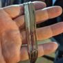 Vintage 5 Strand Silver Tone Necklace Image 4