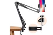 Articulating Overhead Tripod Mount Arm Phone Holder
