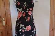 Size 10 Black Floral Dress