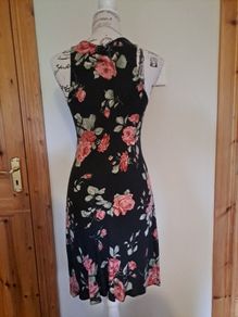 Size 10 Black Floral Dress