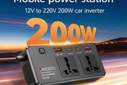 Car Plug 200V Incependent Switch Multiple Protections USB QC3.0+TC PD Fast Charging Car Inverter