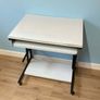 Compact Computer Desk / Study Desk with Pull Out Keyboard Tray & Castor Wheels Image 2