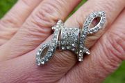 Vintage 925 Sterling Silver  Cocktail Ring 14g
