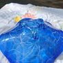 Murano Style Blue Stratus Hand Blown Bowl Image 10