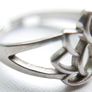 Vintage Lotus Sterling Silver 925 Ring (adjustable size) 2,72g Image 5
