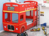 main image for ad Bunk Bed London Bus Red MDF 90x200 cm