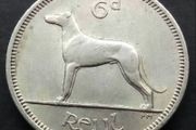 [#448] - Ireland 1964 | Irish 6p | Six Pence | Wolfhound | KM.13a | High Grade