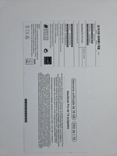 MacBook Pro M1 Pro 14inch 2020 Box Only