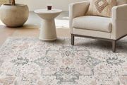 160x230cm, Vintage Rug, Boho Area Rugs, Non-Slip Carpet, Low Pile, Non-Shedding, Traditional Oriental Printed Design, Dining Room, Home Office, Bedroom