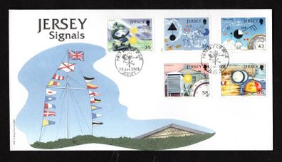 2008 Jersey Jersey Signal Station Commemorative Stamps First Day Cover (FDC)