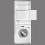 Bathroom Cabinet Washing Machine Cupboard White 2 Doors - Free Delivery Nationwide Image 2
