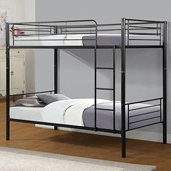 Sturdy Metal Bunk Bed Frame , black