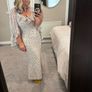 asos /pretty lavish dress and cape Image 2