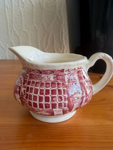 Antique Royal Tudor "1828 Coaching Taverns" Milk Jug