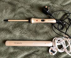 Hair staightener and Curling wand Set - Rose Gold