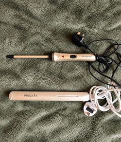 Hair staightener and Curling wand Set - Rose Gold
