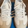 Adidas Samba White & Silver Brand New Image 4