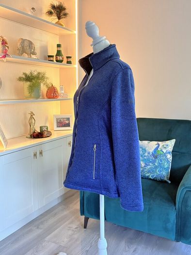 Regatta Womens Mellrey Full Zip Fleece Jacket Navy Blue Size UK 12 / EU 38