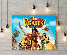 The Pirates Band Of Misfits picture printed on 3mm hard foamex board printed picture wall board for kids room wall decor