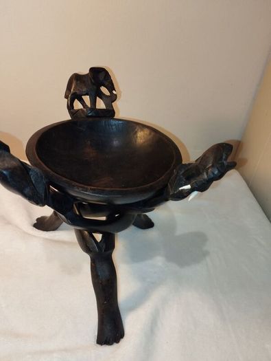 Vintage African carved wood