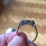Antique 3stone diamond ring Image 2