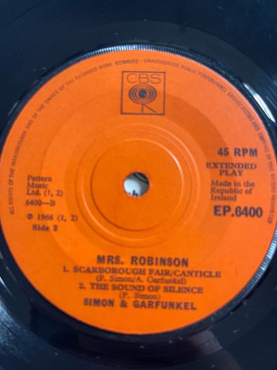 Simon & Garfunkel 7 inch picture sleeve EP in good condition