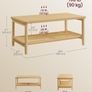 New 2-Tier Coffee Table with Storage - FREE P&P Image 4